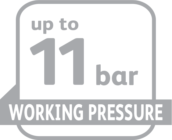 11 Bar Working Pressure